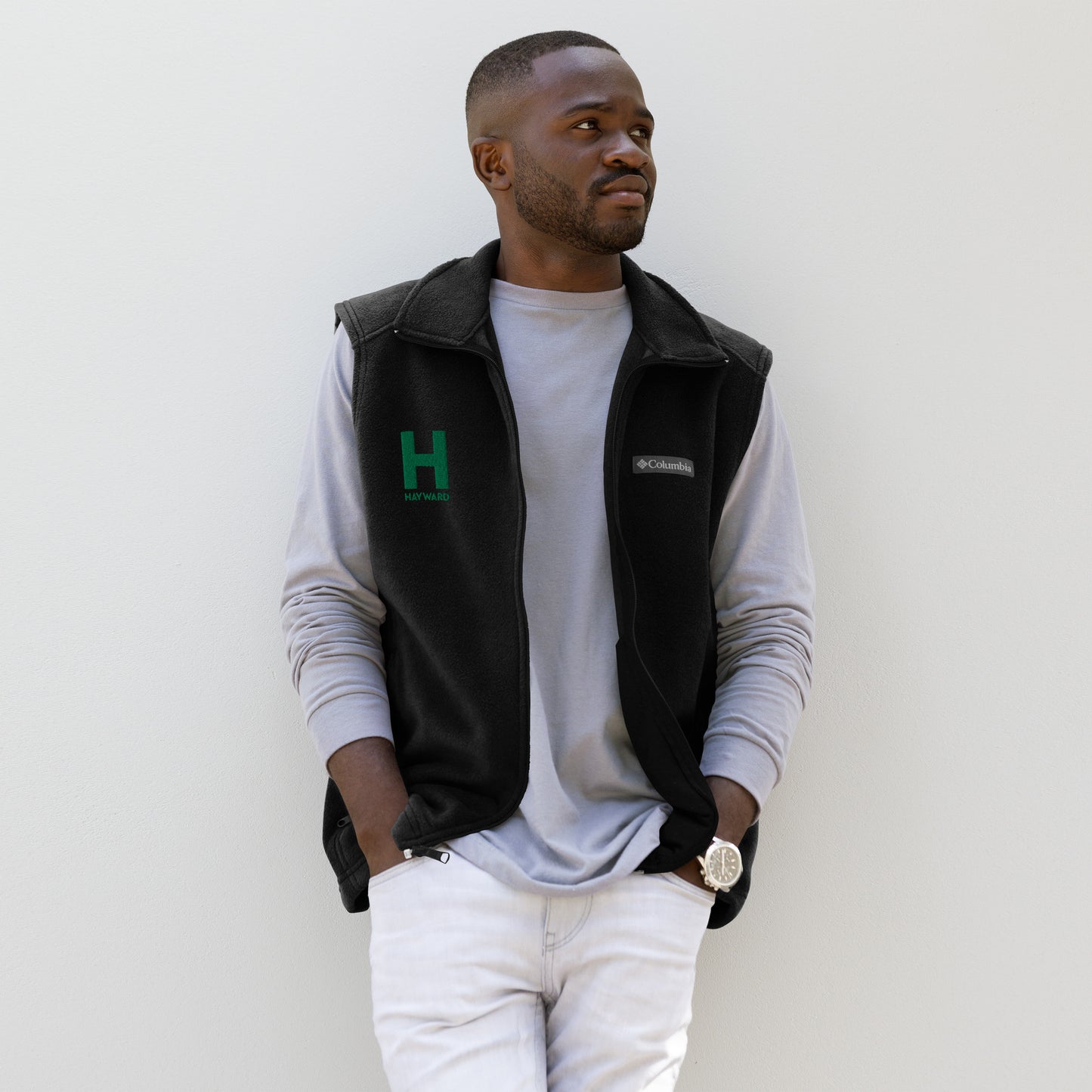 Hayward H Columbia fleece vest