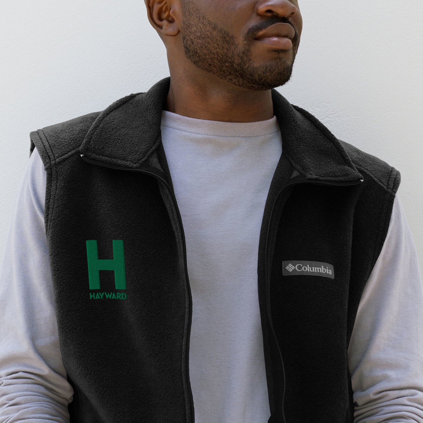 Hayward H Columbia fleece vest