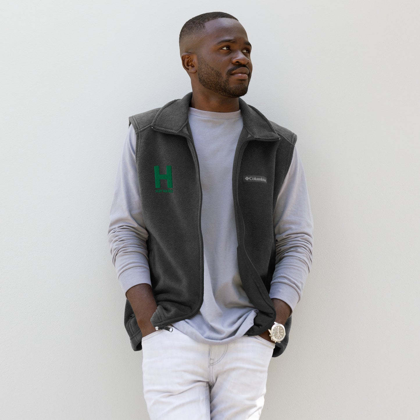 Hayward H Columbia fleece vest