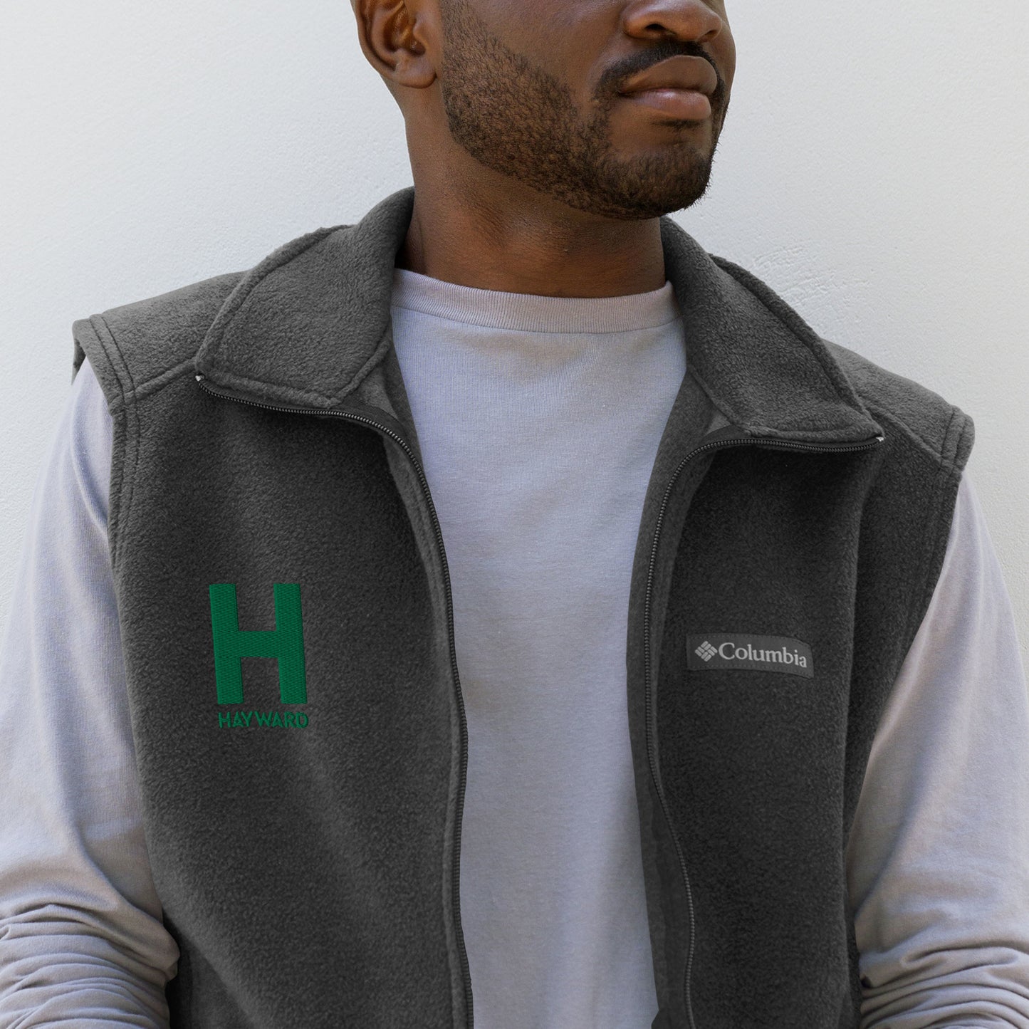 Hayward H Columbia fleece vest