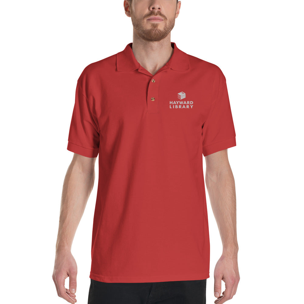 Hayward Library Embroidered Polo Shirt