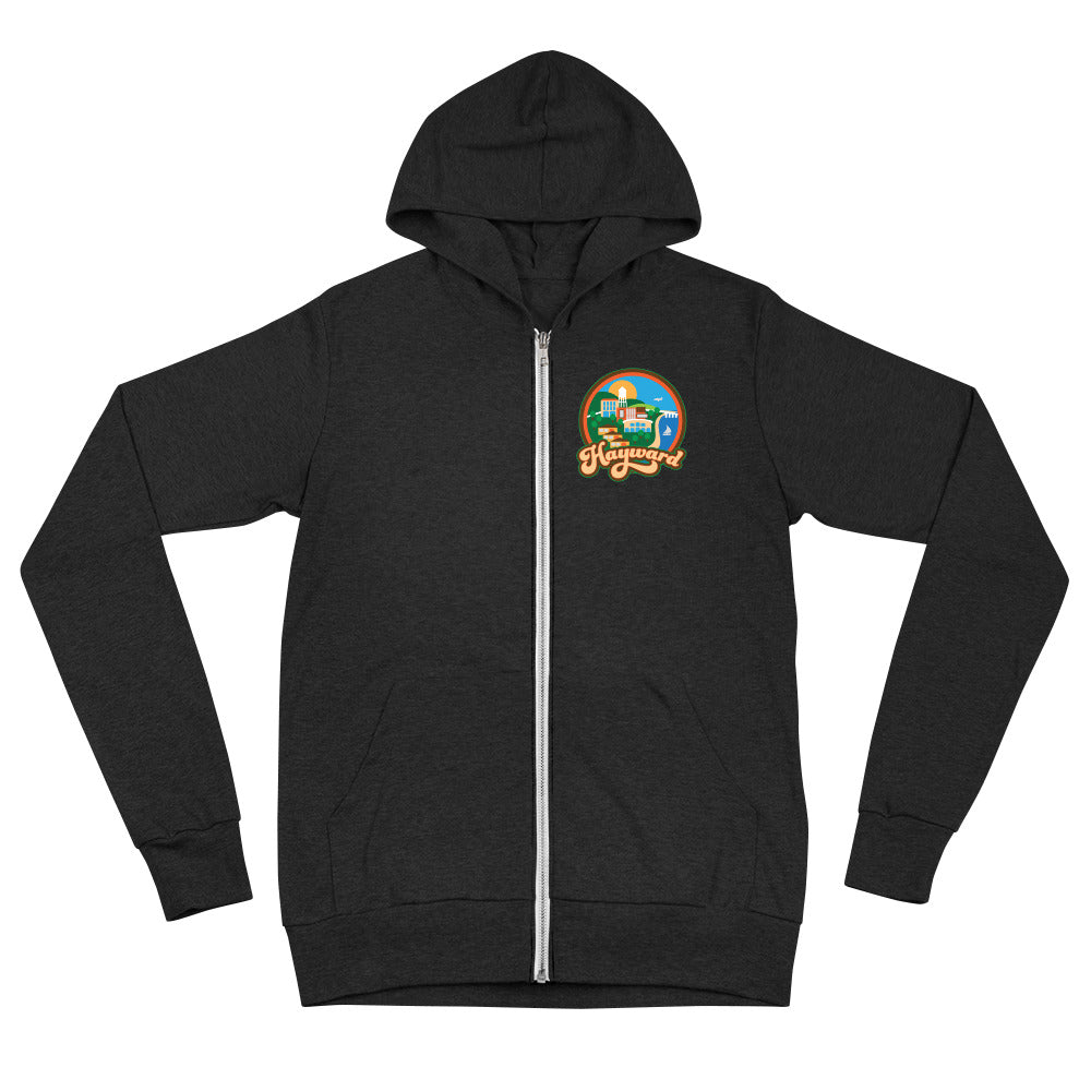 Hayward Town Unisex Zip Hoodie