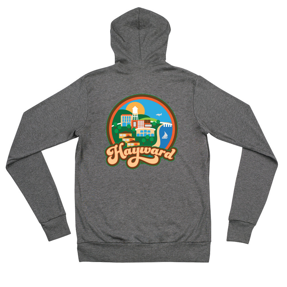 Hayward Town Unisex Zip Hoodie