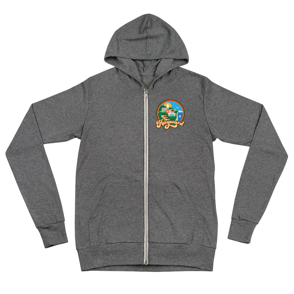 Hayward Town Unisex Zip Hoodie