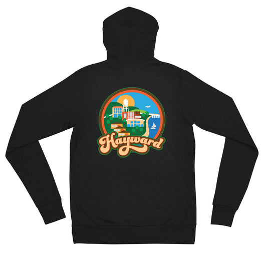 Hayward Town Unisex Zip Hoodie