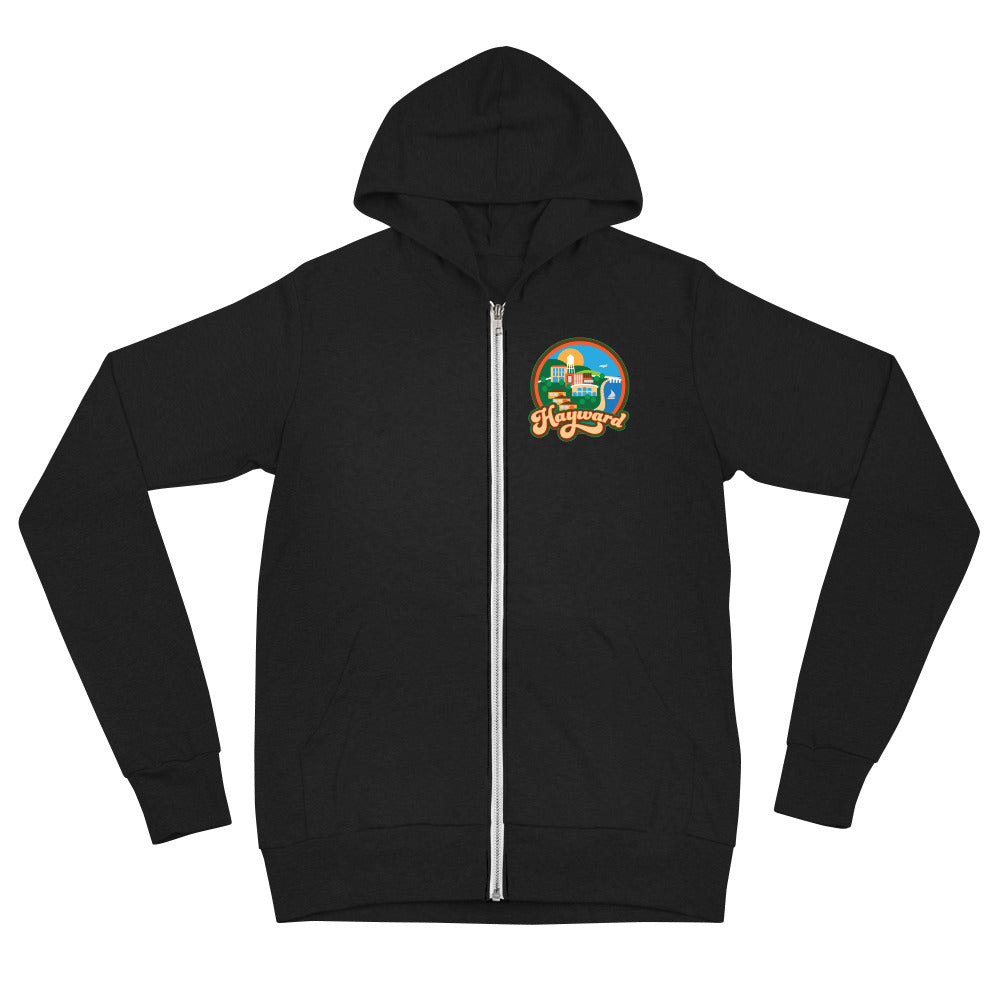 Hayward Town Unisex Zip Hoodie